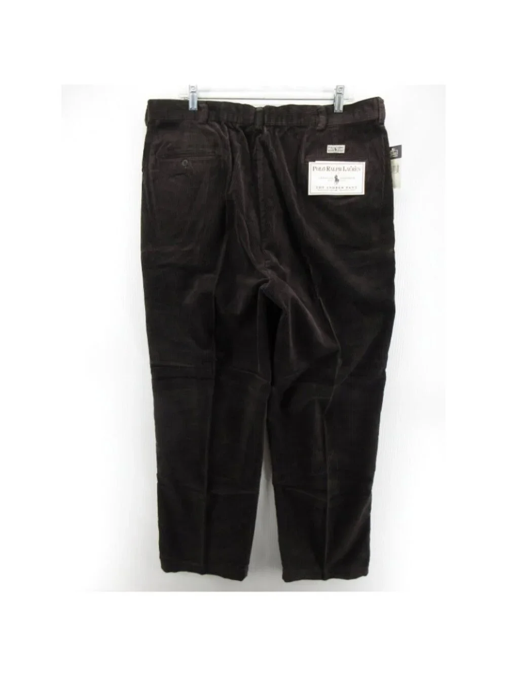 VTG Polo Ralph Lauren Pants 40X32 Andrew Corduroy Pleated Classic Fit